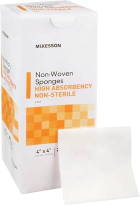 16-40444 Brand Non-woven Sponges Non-sterile 4-ply High Absorbency Polyester/rayon 4 In X