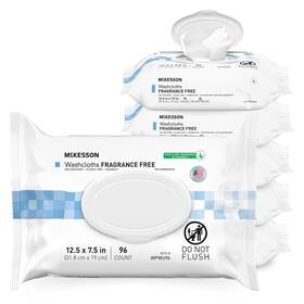 Brand 445019322300 Disposable Washcloths 6pk 576ct Unscented No-rinse Wipes For Adults