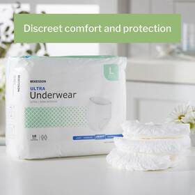 Brand 445022436452 Ultra Adult Incontinence Underwear 18 Count Heavy Absorbency Large 44-5