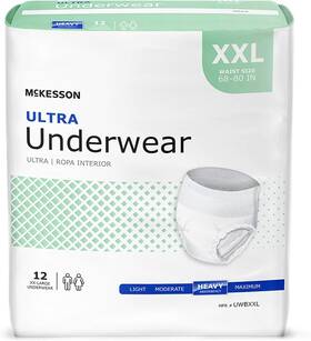 Brand 445031191137 Ultra Incontinence Underwear 48 Count Heavy Absorbency Xxl 68-80 Inch Unis