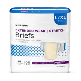 Brand 744110264876 Extended Wear Adult Incontinence Brief Xl Heavy Absorbency Daytime / Overnight