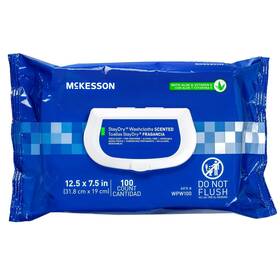 Brand 744110502619 Staydry Disposable Wipe - Large Adult Body And Incontinence Washcloths With Aloe