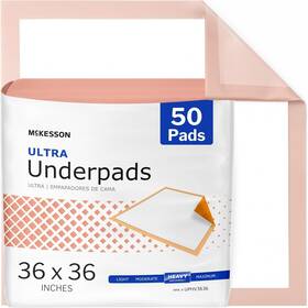 Brand 744110514681 Underpads Disposable Bed Pads 36 Inch X 50 Count Heavy Absorbency Ultra Inco