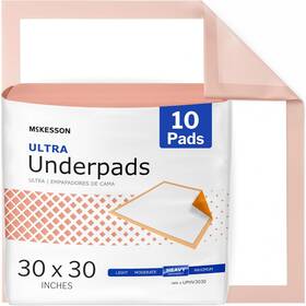 Brand 744759203274 Ultra Underpads Incontinence Bed Pads 30 Inch X 10 Count Heavy Absorbency D