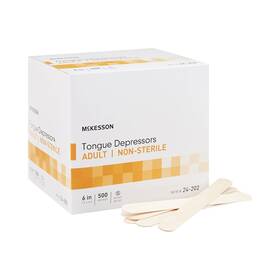 8542033246 Brand Tongue Depressors 500 Count Adult Size Non-sterile Wood Unflavored Splinte