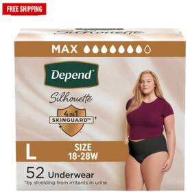 105423002 Branded Depend Silhouette Adult Incontinence And Postpartum Bladder Leak Underwear For Wm