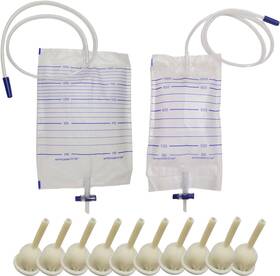 Branded01 744759065834 Latex Condom Catheter External Self Sealing Set 10pcs Male 1pcs 1000ml Ur