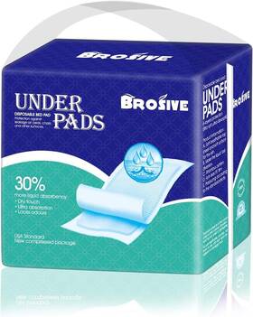 Brosive 849441985415 Incontinence Bed Pads Disposable Underpads For Adults Children And Pets Abso
