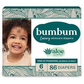 92908295 Bumbum Luxury Skincare Disposable Diapers - Size 6 86ct