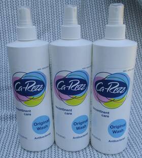 Ca-rezz 757484303164 Lot 3 New 16 Oz. Incontinent Spray Wash With Aloe Ph Balanced