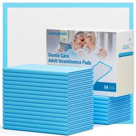 Cahudikic 40in Bed Pads Disposable Adult 40x40 60 Count Extra Large Chucks Incontinence Und