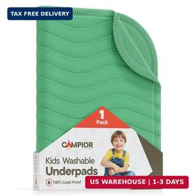 Campior 850079088696 Washable Underpads Medium 18 Inch X 24 Pack Of 1 - Reusable Waterproof Bed Pad Fo