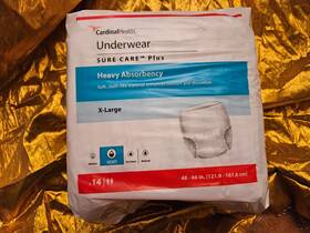 Cardinal 192253000736 Health Underwear Sure Care Plus Heavy Absorbency X-large 14 Ct. Pull-on