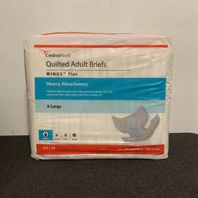Cardinal 192253000842 Health Quilted Adult Briefs Wings Ultra X-large 59 Inch - 64 Usa