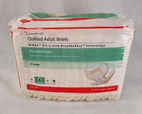Cardinal 192253022851 Health Quilted Adult Briefs 15 Ct X-large/extra Heavy
