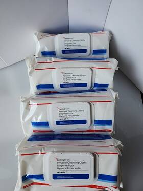 5399s Cardinal Health Personal Cleansing Wipe 8.6 X 11.8 Inch 8 Pack 768 Wipes