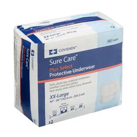 1560p Cardinal Health Covidien Sure Care Plus Select Adult Disposable Underwear Xx-large 48 Ct