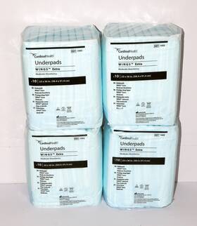 Ref-1093 Cardinal Health Wings Extra Underpads 23x36 Moderate Absorbency 40ct Pads