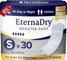 Care Supply 445003768794 Eternadry Booster Pads Adhesive Small 30 Pack Incontinence Inserts - Us