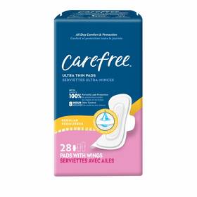 Carefree 078300140382 Ultra Thin Pads For Women Regular Thin/regular Pack Of 1