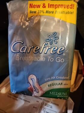 Rmc-1112 Carefree Pantiliners Breathable To Go With Unscented Vintage 1992 Prop