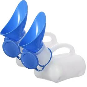 Carefuny 793463212294 2 Pack Female Urinal Spill Proof - Portable Pee Funnel For Women 32 Oz Stur