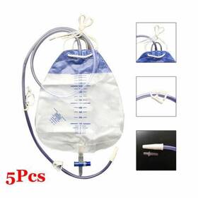 670151 Carejoy 5pcs Disposable Urine Meter Urinary Drainage Bag Catheter Collection