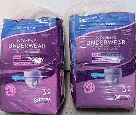 Careone P0365q0aa Womens Incontinence Pants Sm/med Max Absorbency Odor Guard 64ct 2 Pack