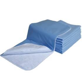Careoutfit 631907525831 2 Pack 100% Cotton Top - Washable Bed Pads Waterproof Incontinence Underpad W