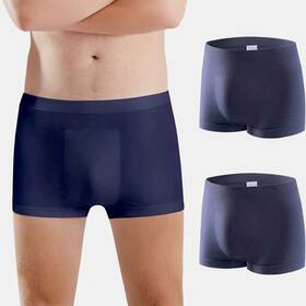 Spk-m303-bu-l-j2 Carer New Mens Boxer Briefs Incontinence Underwear Sport Large 2-pack Navy 120ml