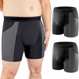 Spk-m80-bl-l-j2 Carer Mens Boxer Briefs Incontinence Underwear Sport Large 2-pack 2-color Sealed
