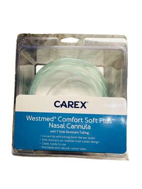 Carex 023601061041 Westmed Comfort Soft Plus Basal Canula With 7 Kink Resistant Tubing