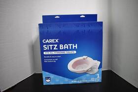 P708ra Carex Sitz Bath For Toilet 2.1 Quart Basin New