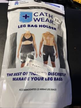 Cath Wear 850024463004 Cathwear Catheter Leg Bag Underwear - Holder For Men And Women
