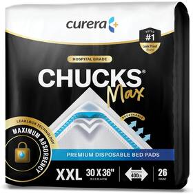 Chucks 313041667614 Max Hospital Bed Pads Disposable Adult 36 X Breathable Incontinence Pa