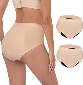 Citurlan 711181173116 Incontinence Underwear For Women - 100ml Absorbency Leakproof And Washable Bla