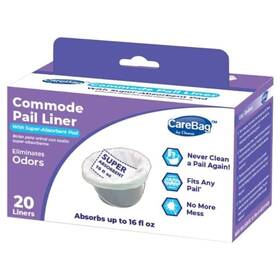 Cleanis 066511560822 Carebag Commode Liners With Super Absorbent Pad 20 Count Medical Grade F