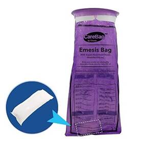 Cleanis 760059239789 Disposable Emesis Carebag With Super Absorbent 1 Count Pack Of 20 Purple