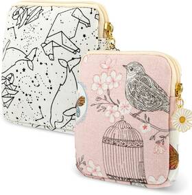 579225 Cobee 2pcs Sanitary Pad Storage Bag Cute Napkin Regular