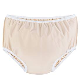850xlg-poly-p-wb Collections Etc Sani-pant Waterproof Brief Cream Medium