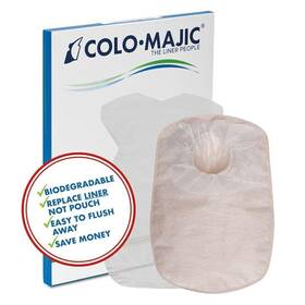 Colo-majic 702571811589 Colostomy Liners 100-count Ostomy Pouch Covers Biodegradable For C