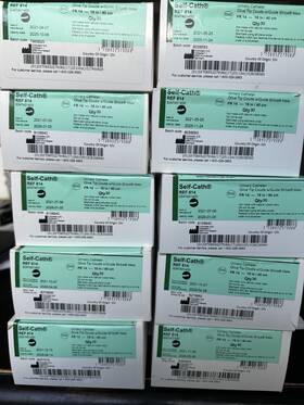 50203 Coloplast Male Self Catheters 16 In/40 Cm 14fr New Sealed Qty 30