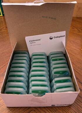 22130 Coloplast 762123052556 28 Pack Conveen Optima Self Sealing Urisheath 30mm