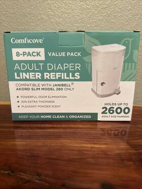 Comficove 679771525670 Adult Diaper Liner Refills Fits With Janibell Akord 280 Slim Model 8pk