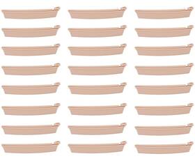 Comfort Axis 717261158363 Pack Of 24 Ostomy Curved Drainable Pouch Sealing Clamp For Colostomy And Ileo