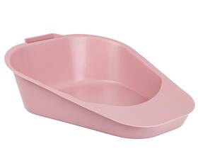 Comfort Axis 717261163022 Portable Easy To Clean Fracture Bedpans Non-stick Surface Standard Rose