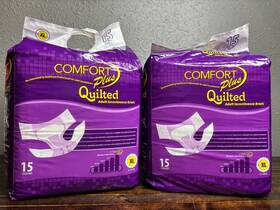 Comfort Plus 931882030318 Quilted Adult Diapers 15 Per Pack- 2 Pack/ 30 Briefs