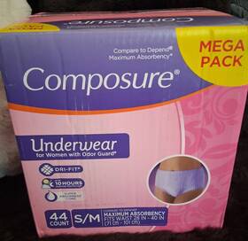 Composure 090891949830 Womens Underwear Mega Pack S/m