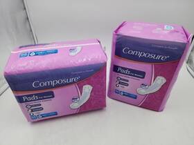 A1382 Composure Pads For Women 66 Count Moderate Absorbency New