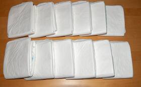 247-s Confidry Lot Of 12 - 24/7 Thick Poly Plastic Adult/youth Diaper Small Briefs